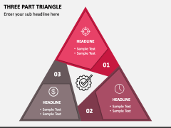 Three Part Triangle PPT Slide 1