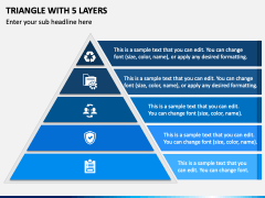Triangle with 5 Layers PPT Slide 2