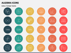 Algebra Icons PPT Slide 2