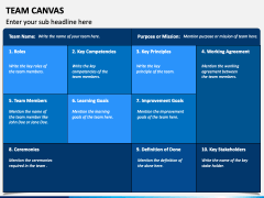 Team Canvas PowerPoint Template - PPT Slides