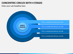 Concentric Circles With 4 Stages PPT Slide 1