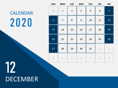 Calendar 2020 - Type 5 PPT Slide 13
