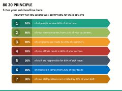 80 20 (Pareto) Principle PowerPoint Template | SketchBubble