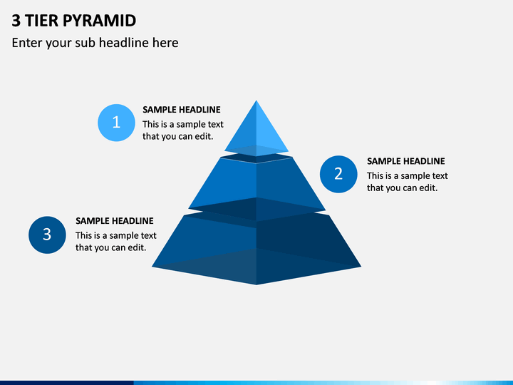 3 Tier Pyramid PPT Slide 1