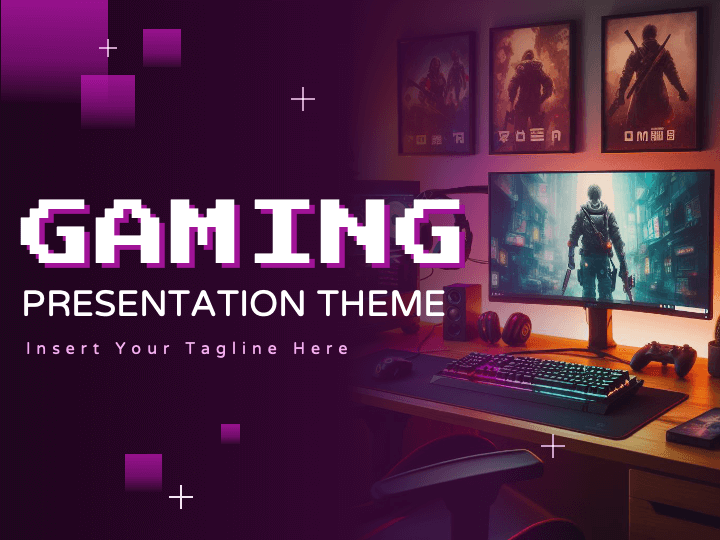 Gaming Theme PPT Slide 1