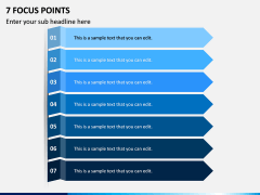 7 Focus Points PPT Slide 1
