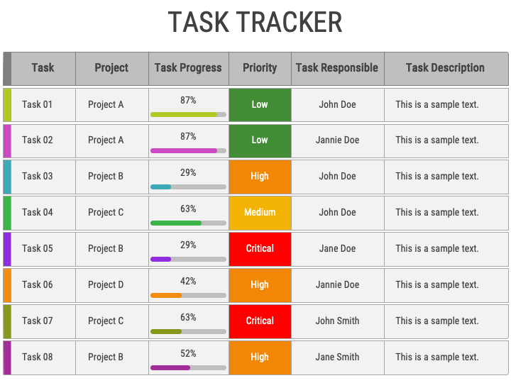 Task Tracker PPT Slide 1