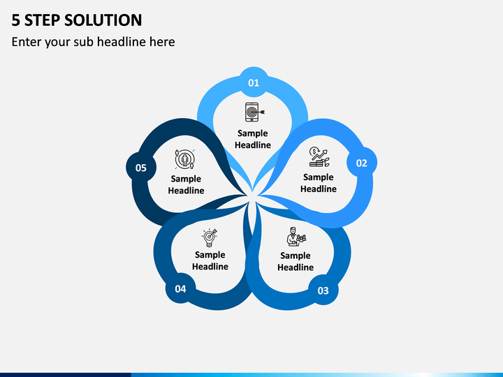 5 Step Solution PPT Slide 1