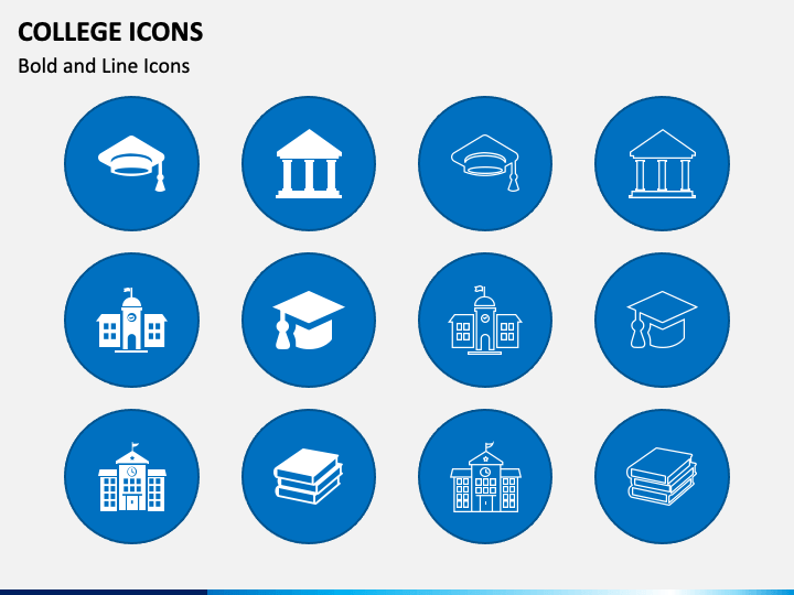 College Icons PPT Slide 1