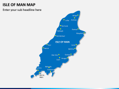 Isle of Man Map PPT Slide 1