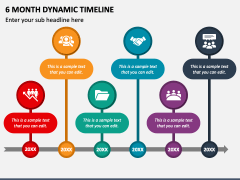6 Month Dynamic Timeline PPT Slide 2
