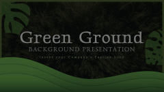 Green Ground Background Theme Animated Presentation - SketchBubble