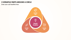3 Versatile Parts around a Circle PPT Slide 1
