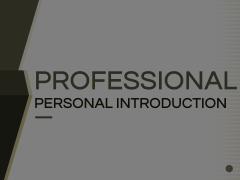 Professional Personal Introduction Animated Presentation - SketchBubble