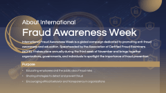 International Fraud Awareness Week PPT Slide 3