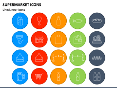 Supermarket Icons PPT Slide 4