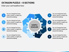 Octagon Puzzle – 8 Sections PPT Slide 1