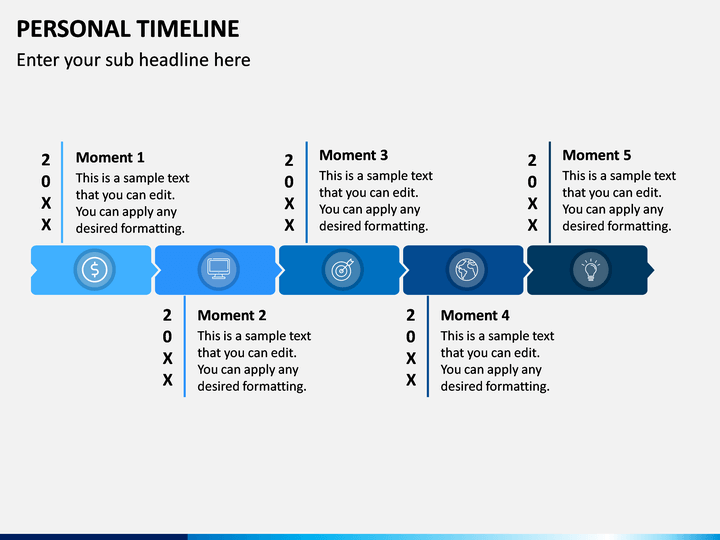 Personal Timeline PowerPoint Template - PPT Slides | SketchBubble