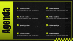 Black and Green Presentation Theme PPT Slide 2