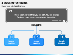 3 Modern Text Boxes PPT Slide 2