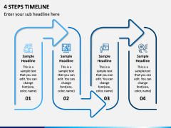 4 Steps Timeline PPT Slide 1