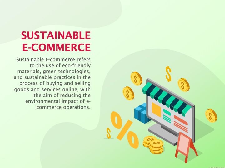 Sustainable E-commerce PPT Slide 1
