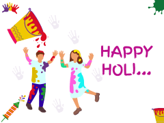 Free - Holi PowerPoint Template and Google Slides Theme