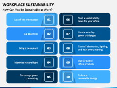 Workplace Sustainability PowerPoint and Google Slides Template - PPT Slides