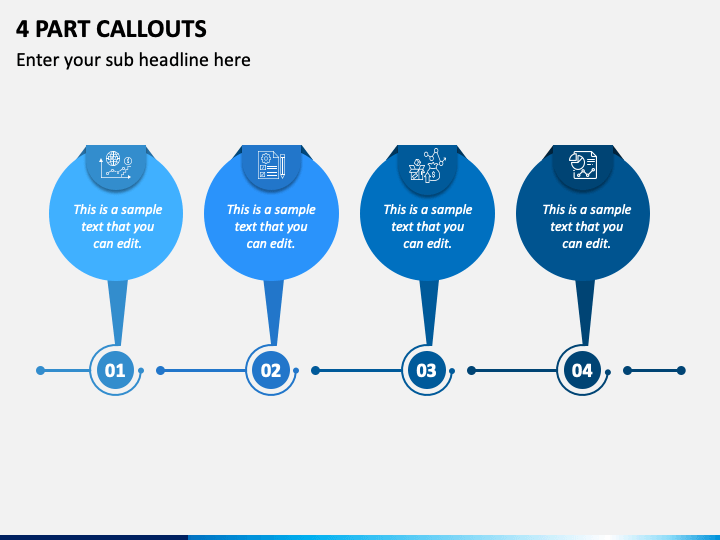 4 Part Callouts PowerPoint Presentation Slides - PPT Template