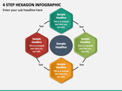 4 Step Hexagon Infographic PPT Slide 2