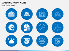 Learning Hour Icons PPT Slide 2