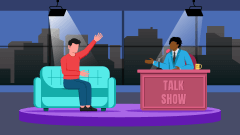 Talk Show PowerPoint and Google Slides Template - PPT Slides