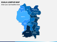 Kuala Lumpur Map PowerPoint Template PPT Slides   Kuala Lumpur Map Slide1 