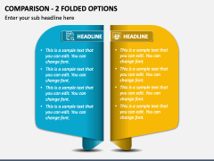 Comparison - 2 Folded Options PPT Slide 1