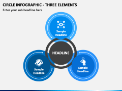 Circle Infographic - Three Elements PPT Slide 2