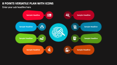 8 Points Versatile Plan with Icons PPT Slide 1