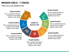 Broken Circle - 7 Stages PPT Slide 2