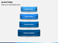 3d Buttons PPT Slide 3