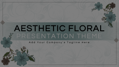 Aesthetic Floral Theme Animated Presentation - SketchBubble