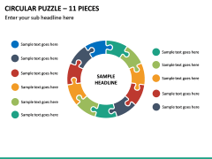 Circular Puzzle – 11 Pieces PPT Slide 2