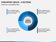 Concentric Circles – 4 Sections PPT Slide 1