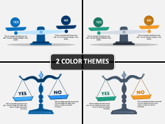 Balance Scale - Yes and No PPT Cover Slide