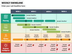 Weekly Swimlane PPT Slide 2