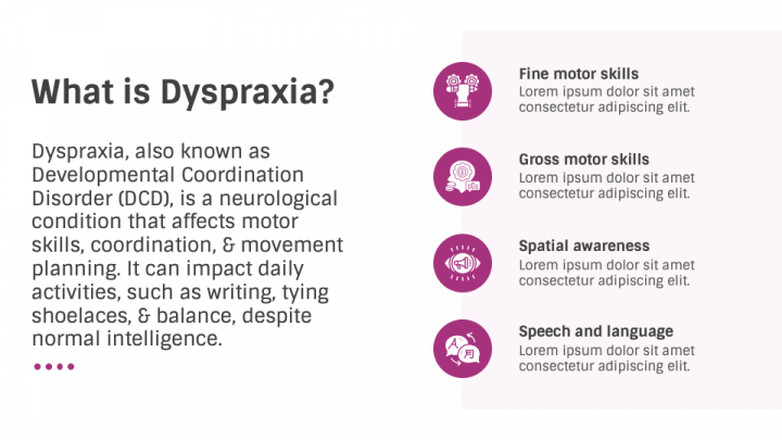 Dyspraxia PowerPoint and Google Slides Template - PPT Slides