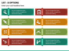 List - 8 Options PPT Slide 2
