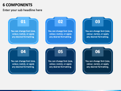 6 Components PPT Slide 1
