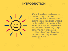 Free - World Smile Day PowerPoint Template and Google Slides Theme