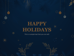 Happy Holidays Theme Animated Presentation - SketchBubble