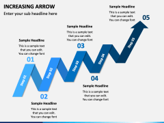 Increasing Arrow PowerPoint Template - PPT Slides