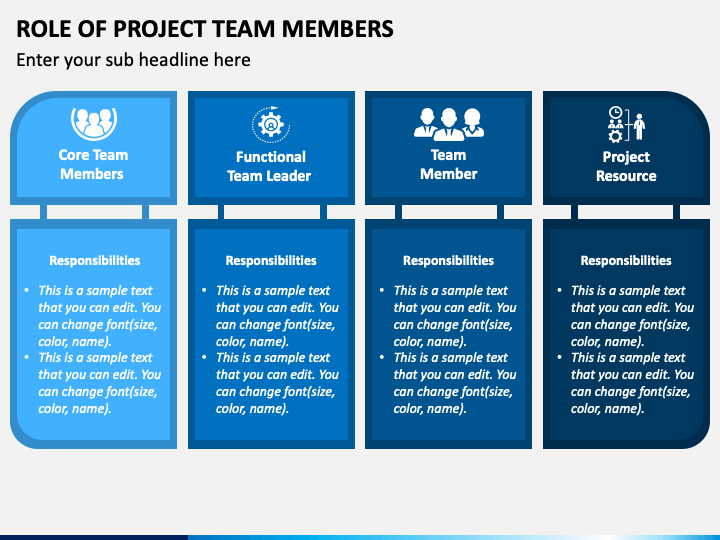 Role Of Project Team Members Powerpoint Template - Ppt Slides | Sketchbubble